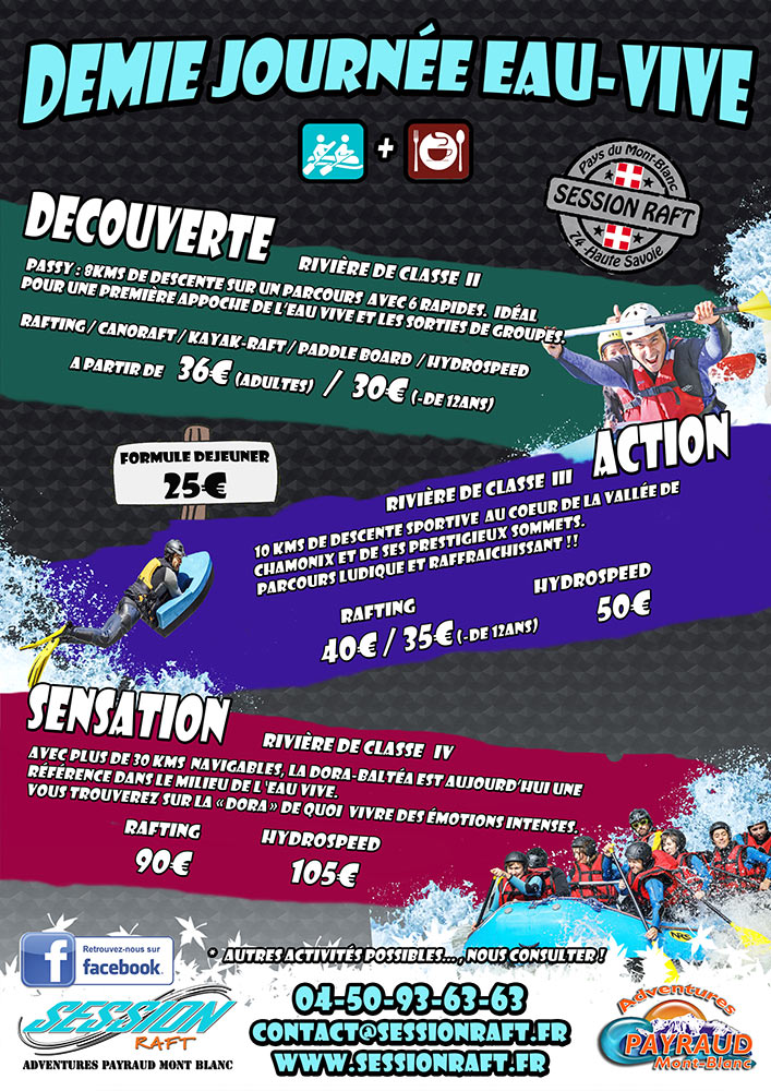 rafting en famille, Session raft, rafting en haute savoie au pays du Mont-Blanc, 74, rafting à chamonix