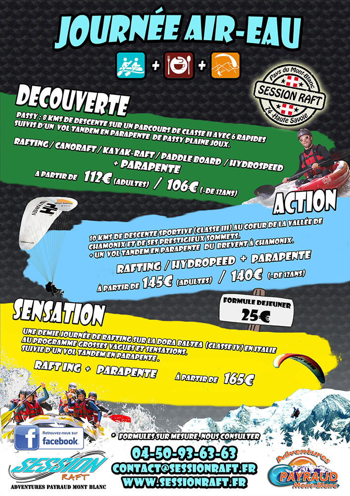 rafting en famille, Session raft, rafting en haute savoie au pays du Mont-Blanc, 74, rafting à chamonix